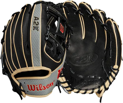 Wilson Guantes de béisbol A2K Infield - Lanzamiento para mano derecha
