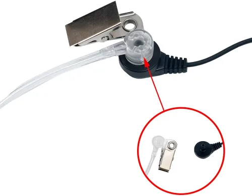 Miniatura 3 de Cp200d Auricular con micrófono PTT Walkie Talkie Tubo acústico Auricular para Motorola cls1110 cp200 cls1410 cp185 rdm2070d Radio de 2 vías, paquete