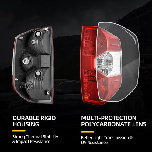 Miniatura 5 de AUTOSAVER88 - Conjunto de luces traseras compatible con Tundra 14 15 16 17 18 19 20 21 2014-2021, luces traseras de repuesto OE rojas y 2-Rojo