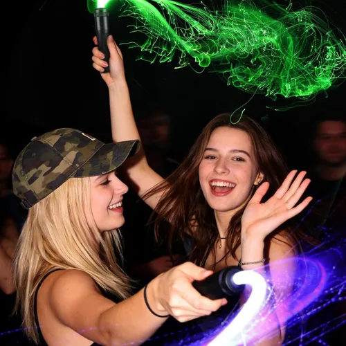 Miniatura 7 de Luces LED de látigo, látigo de fibra óptica para bailar, con 40 modos de efecto de color y giro de 360°, luz rave recargable para fiestas, fiestas