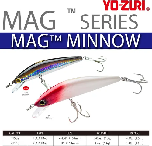 Miniatura 2 de Yo-Zuri Mag Minnow - Señuelo flotante para buceo