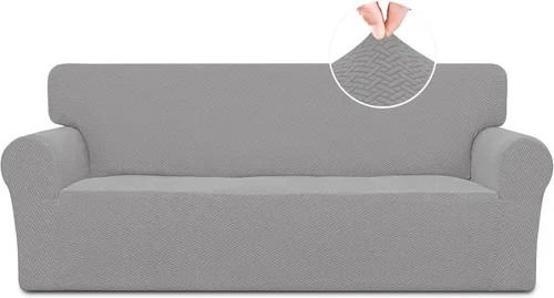 Easy-Going - Funda de sofá de jacquard elástica, funda de sofá suave de 1 pieza, funda de sofá con espumas antideslizantes, protector de muebles