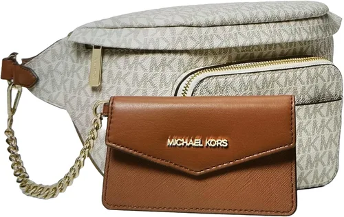 Miniatura 2 de Michael Kors Riñonera grande 2 en 1 para mujer, Vainilla, Paquete de bandolera para cinturón
