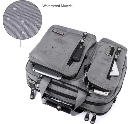 Miniatura 5 de Maletín para portátil de 18.4 pulgadas, mochila de mensajero, bolsa de hombro para juegos de 18 pulgadas, para viajes de negocios