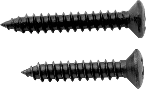 Miniatura 5 de Musiclily Tornillos Humbucker de acero inoxidable de 0.098 x 0.591 in y 0.098 x 0.709 in, tornillos de montaje de marco envolvente, color negro
