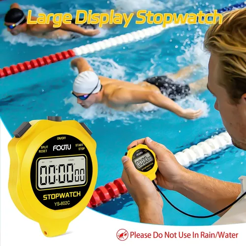 Miniatura 5 de Digital Simple Stopwatch Timer, No Bells, No Alarm, Simple Basic Operation, Silent, Clear Display, ON/Off, Large Display for Swimming Running