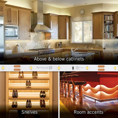 Miniatura 5 de Armacost Lighting RibbonFlex Home 131232 - Tira de luz LED blanca de 12 V, 30 LED/m 2700K, 16 pies (16.4 ft)
