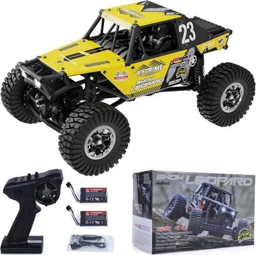 Miniatura 9 de LDARC 1:43 Escala Mini RC Crawler RTR RC Camión de Roca 4x4 2.4GHZ Grado de Pasatiempo Control Remoto Modelo de Vehículo RC Buggy, Viene con una