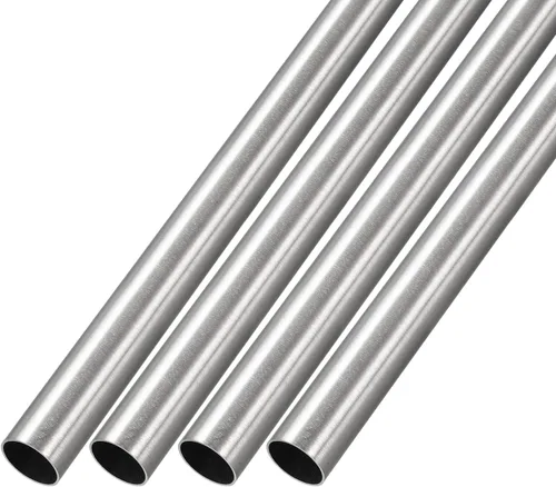 Miniatura 14 de METALLIXITY Tubo de acero inoxidable 304 (0.039 in de diámetro x 0.006 in de alto x 11.811 in de largo), 4 piezas, tubo recto, para muebles