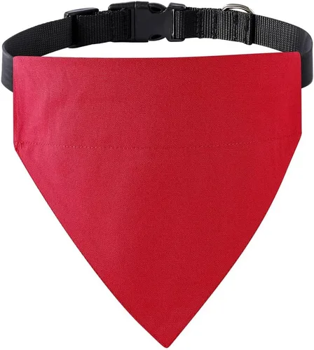 Miniatura 9 de Sublimación en blanco DIY perro bandana collar con hebilla ajustable, fuerte anillo en D para fácil correa de perro bandana, collar ajustable