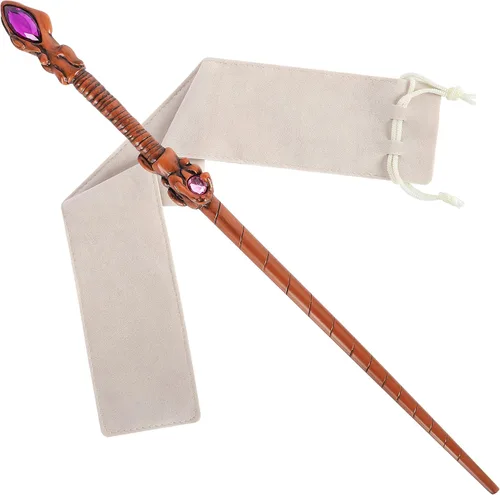 Miniatura 9 de Varita mágica de bruja de mago de hechicero para varitas de juguete mágicas coleccionables (sucursal)