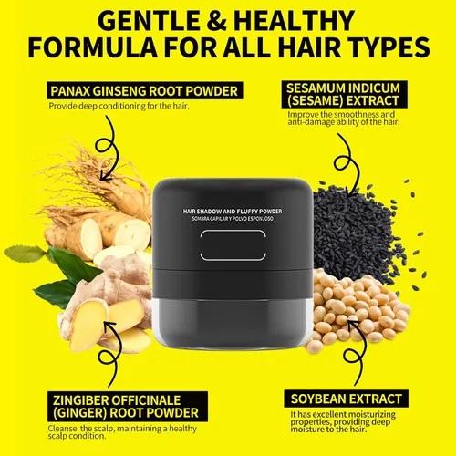Miniatura 4 de Gowwim Polvo de textura, control de aceite instantáneo y acabado mate, textura del cabello, volumen de volumen de larga duración para hombres