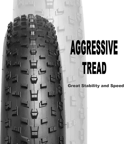 Miniatura 3 de MOHEGIA Fat Bike Tire: 20x3.0/20x4.0/26x3.0/26x4.0 Inch Foldable Replacement for E-Bike and MTB On-Road and Off-Road