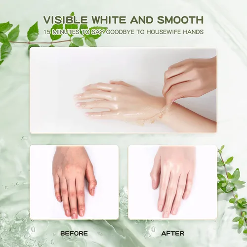 Miniatura 5 de VIOLA HOUSE Máscara de mano de aguacate y aloe Peel Off cera de manos, máscaras peladoras de manos – Película hidratante hidratante nutritiva