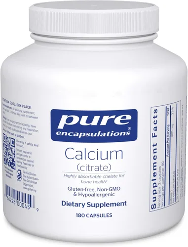 Pure Encapsulations - Calcio (citrato) 180 unidades, 766298000459, 1