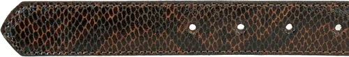 Miniatura 3 de Lucky Brand Women's Snakeskin Double Ring Belt with Comfortable Center Bar Buckle