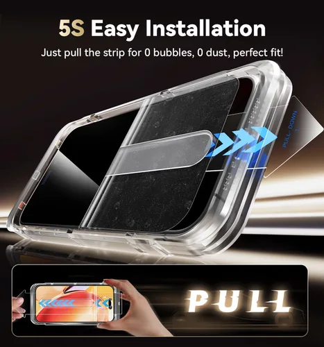 Miniatura 2 de Opxyl Protector de pantalla irrompible 9H+ para iPhone 13 / iPhone 13 Pro [grado militar inastillable] [protección de cobertura completa] Protector