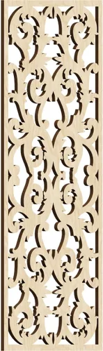 Miniatura 92 de Meadville Paneles decorativos de pared de madera con calado, 9 3/8 pulgadas de ancho x 24 3/8 pulgadas de alto x 1/4 de alto, aliso