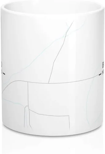 Miniatura 2 de Blanco, New Mexico NM Map Mug (11 oz)