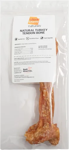 Miniatura 8 de Ultra Chewy Huesos anudados con tendón de pavo para perros - Premium totalmente natural, hipoalergénico, premio de masticación para perros de larga