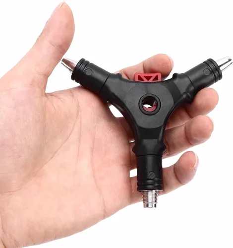 Miniatura 5 de Conector F 4 en 1, herramienta de ensanchamiento de instalación de compresión coaxial, herramienta de compresión pelacables multifunción para cable