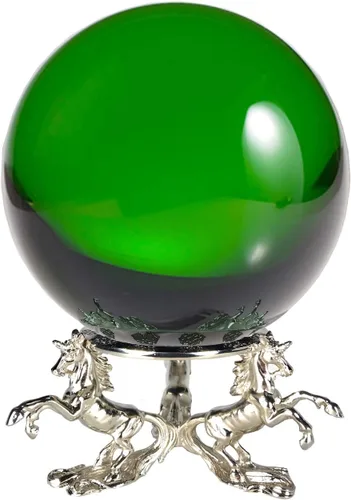 Miniatura 12 de Amlong Crystal Bola de cristal transparente de 5.906 in (6 pulgadas) con soporte de unicornio y paquete de regalo para bola decorativa, fotografía