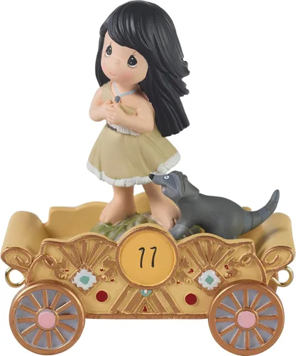 Miniatura 6 de Precious Moments Disney Showcase Collection 104405 figuras de resina "Now You're Three A Beauty You'll Always And Forever Be". Disney adornos de 3