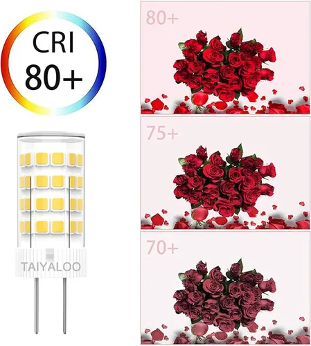 Miniatura 6 de TAIYALOO Bombilla LED G4 de 5 W 5000 K, luz diurna blanca bi-pin T3 JC tipo 12 V CA/CC 40 W, equivalente a halógeno, no regulable para iluminación