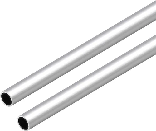 Tubo redondo de aluminio 6063, 0.63 pulgadas de diámetro exterior de 0.039 in de grosor de pared de 11.811 in de longitud, tubo recto de metal sin