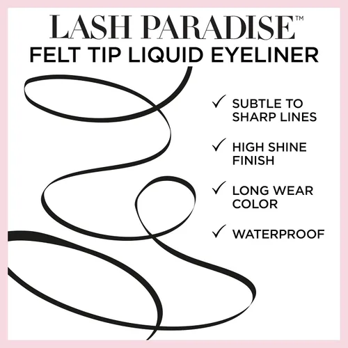 Miniatura 2 de L'Oreal Paris Cosmetics Voluminous Lash Paradise - Delineador de ojos líquido, oro rosa, 0.05 onzas líquidas