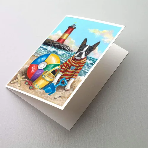 Miniatura 231 de Caroline's Treasures PPP3013GCA7P - Tarjetas de felicitación y sobres para mascotas de Basset Hound Teacher, paquete de 8 tarjetas en blanco