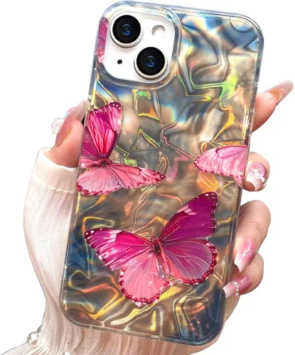 Miniatura 115 de I-MGAE-IN-AR Funda compacta para iPhone 11, diseño de mariposa, marco de protección de lente de cámara con diamante 3D, bonitas fundas protectoras