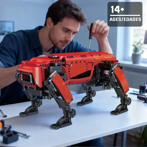 Miniatura 5 de Mould King Robot Dog MK Dynamics Kits de construcción, bloques de construcción MOC para construir, regalo para niños de 8 años + + adultos