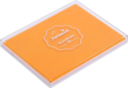Miniatura 8 de Almohadilla de tinta de 5 x 4 pulgadas para manualidades, almohadilla de sello grande para sellos de goma, pintura de dedos (negro)