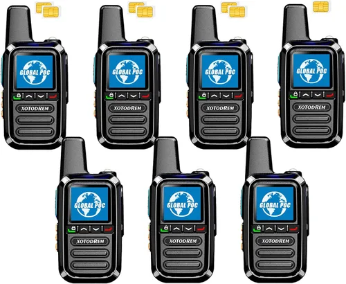 Miniatura 15 de Walkie Talkies gratuitos de por vida global Rango ilimitado 4G LTE PoC (Push-to-Talk Over Cellular) Radios nacionales PTT bidireccionales de larga