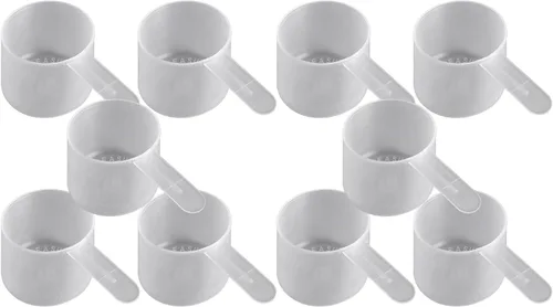 Miniatura 6 de Cuchara de envasado de medición de plástico de 1.8 fl oz (= 53 cc/ = 3.58 cucharadas/= 1.8 fl oz/= 0.224 taza) Mango corto - para medir y dispensar