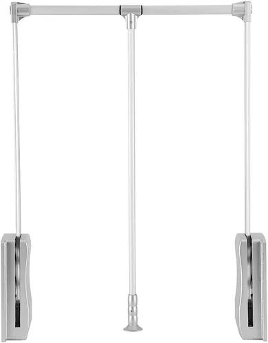 Barra de armario extraíble, organizador de armario ajustable, riel de ropa para colgar ropa resistente, colgador de barra de ropa suave, ahorro de