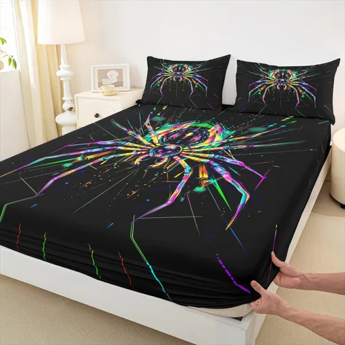 Miniatura 33 de Lindo Axolotl - Sábana bajera ajustable para niños, tamaño individual, juego de ropa de cama de animales marinos de dibujos animados, decoración