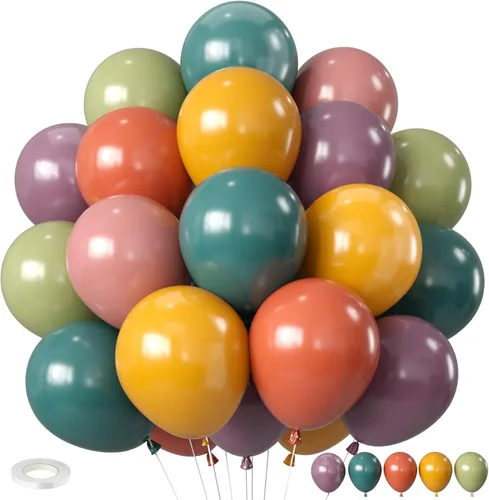 Miniatura 21 de Globos de Frozen, morados, azules, blancos y plateados, 12 pulgadas, copo de nieve, para niña, suministros de fiesta temática, temática de nieve