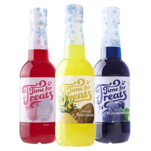 Miniatura 35 de Time for Treats Paquete de 3 jarabes con sabor a uva, cereza, frambuesa roja VKP1108, multicolor