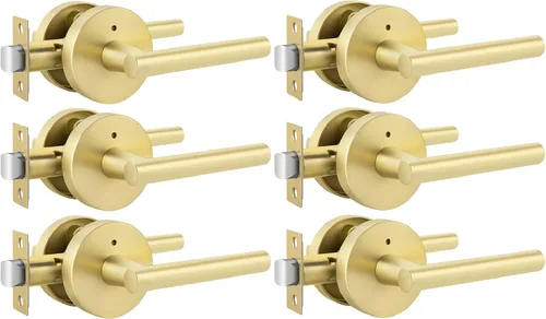Miniatura 22 de Goldenwarm - Paquete de 1 picaporte negro inactivo de una sola cara, con tirador de puerta de extracción mate, resistente, para armario o despensa
