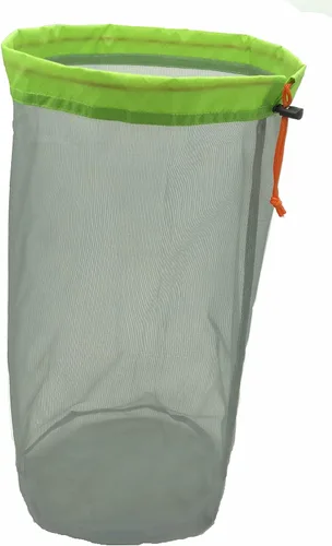 Miniatura 3 de Alemon Bolsas ligeras de malla transparente, bolsa de almacenamiento de nailon con cordón para camping, viajes, senderismo, juego de 3