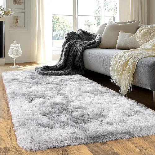 Miniatura 112 de Alfombras de Pasillo para Dormitorio 2x6 pies Alfombras de Pasillo para Pasillos Antideslizantes Suaves de Pelo Largo Alfombra de Cabecera, Alfombra