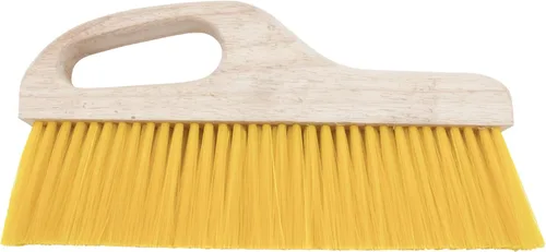 Miniatura 7 de Marshalltown Cepillo de mango, cerdas de polipropileno amarillas de 3 pulgadas, mango desplazado para mayor comodidad, ideal para textura
