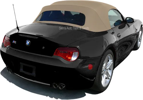 Sierra Auto Tops & Seats Parte superior convertible para BMW Z4 2003-2008, color beige, lona Stayfast, repuesto superior convertible con ventana de