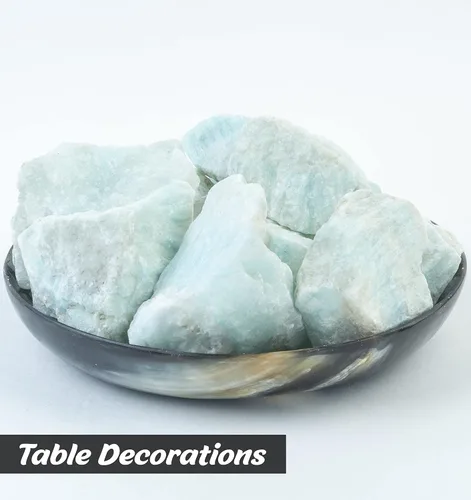 Miniatura 9 de Crocon Piedras ásperas y cristales de aragonita azul de 1/4 de libra, piedras preciosas crudas a granel para pulir, pulir, minería, equilibrio
