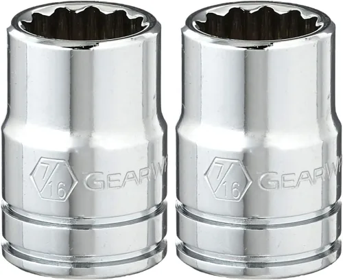 Miniatura 2 de GEARWRENCH Enchufe SAE estándar de 3/8" de 7/16", 12 puntos- 80499