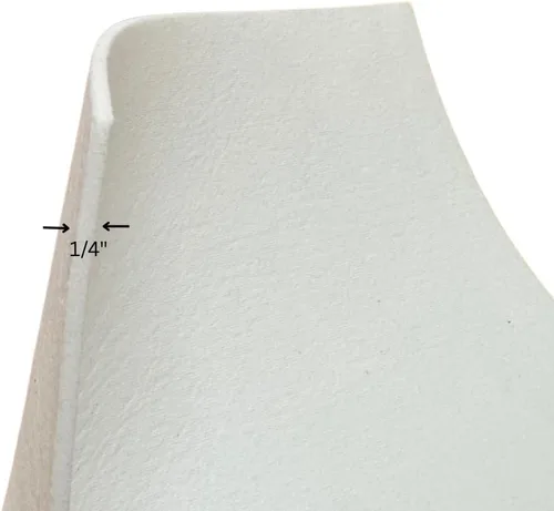 Miniatura 3 de Papel de fibra cerámica 3170 de 1/4 pulgadas de grosor, tamaño 11 x 12 pulgadas, 5 hojas, junta de aislamiento de alta temperatura o papel