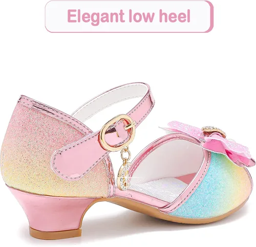 Miniatura 4 de Osinnme - Sandalias de boda para niña pequeña y grande