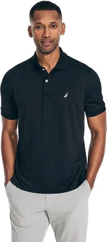 Miniatura 184 de Nautica playera polo clásica de mangas cortas, color sólido, para hombre